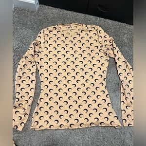 Marine Serre Long Sleeve Top